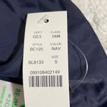 J.Crew  Bikini Swim Bottom Cheeky Curved Waist Navy Blue S (4-6) NWT Hi Cut Leg Photo 1