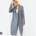 Lavish Lice Lavish Alice Gray Tie Front Knot Wrap Coat US 4 UK 8 Belted Minimalist Chic Photo 7