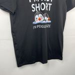 Source Unknown Graphic T-Shirt I’m Not Short I’m Penguin Size Black size small Photo 3