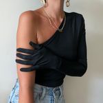 Kristinas Kloset One Shoulder Glove Bodysuit Photo 2