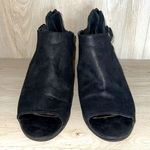 Carlos Santana Womens Sandals Boots DELLA Zip Closure Peep Toe Black Size 7 M Photo 2