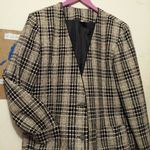 Units vintage blazer silk plaid limited edition Black Size undefined Photo 3