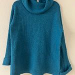 Pilcro  Turquoise Cowl Neck Sweater Photo 1