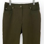 Rafaella  PETITES Straight Leg Pants Olive Green Size 4P Photo 2