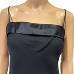 Jump  Apparel Black Semi Formal Lined Spaghetti Strap Vtg Midi Dress Juniors 9 Photo 2