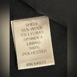 Banana Republic Wool Skirt Black Stretch Pencil Office Career Work Photo 4