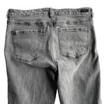 Liverpool Crop Straight Jean Ankle denim Gray Size 10 Bling Side Stripe Fray hem Photo 7