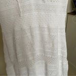 ALC Frank A.L.C Trevi‎ Crochet Knit Fringe Sheath Dress white size M Photo 10
