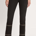frame denim ✨ LE HIGH STRAIGHT BAND STUD BLACK SZ 27 JEANS✨ Photo 0