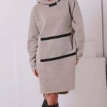 Henriette Steffensen Hooded Tunic dress long sleeve Fleece S Tan Photo 1
