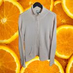 Chico's Women's Cream Ramie Blend Long Sleeve Full-Zip Sweater Jacket Size 2 Photo 1