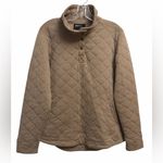 Marmot  Tan Quilted Pullover with Button Collar Photo 1