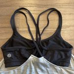 Athleta  Grey Shadow Stripe Energize Tank with Built in Sports Bra - Si… Photo 4