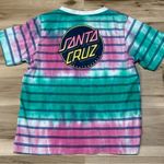 Santa Cruz Tie Dye Teal Pink Tee Shirt Women’s Small Photo 1