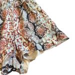 Lovers + Friends  Epiphany Shorts Romper Snake Print Flowy Lace Up Size Small Photo 5