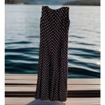 EXPRESS Compagnie Womens Black Medium  Black White Polka Dot‎ Jumpsuit Retro Y2K USA M Photo 1