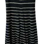 Alice + Olivia  Black & Ivory Monah Pinstripe Sweater Dress Women's Medium Photo 12
