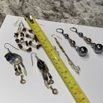 Lot Of 4 Costume Earrings Long Dangle Drop Photo 9