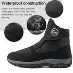 Women Winter Hiking Boots: Waterproof Fur Lined Anti Slip Outdoor Boots Black Size 11 Photo 4