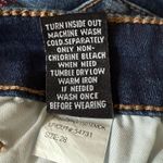 Ashley Mason  Dark Blue Embroidered Jean Shorts Size 28 Raw Hem Boho Photo 5