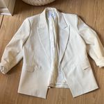 Henne Cream Oversized Blazer White Size undefined Photo 0