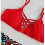 SweatyRocks  Floral “cheekini” bikini Photo 3