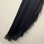 Lady Cameo Dallas Black Ruffle Dress Sz Medium Witchy Black Academia Whimsigoth Photo 5
