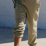 Free People #33 NWT A Cut Above Slim Joggers in Sage Stone Photo 0