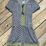 Anthropologie Lilka Long Weekend Blue Printed Romper Size S Photo 0