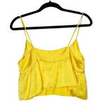 Wilfred  Little Moon Satin Crop Tank Women’s Yellow Size Medium Photo 1