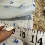 ZARA Blue Skater Mini Skirt Ruffled Ruched Design Photo 4