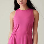 Athleta Womens Lightweight Air Out Cinch UPF 25+ Tank Top Pink Size Small NWT Photo 0