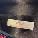 Pria Handcrafted Bee Envelope Black‎ Clutch NWOT Beaded Wallet Photo 7