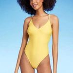 Shade & Shore  One Piece Swimsuit XS Yellow Photo 0