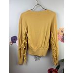 Sandro Paprika Fringed Wool-Cashmere Sweater - Size - 1 (small) Photo 3