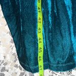 Elegant Teal Velvet bodycon Dress lace cut out see through small NWOT SO SEXY!!! Blue Photo 14