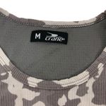 Crane‎ Crop Top Medium Gray Camo Sports Bra Built In Activewear Photo 1