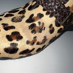 Cole Haan  Womens Calf Hair Leopard Print Shoes Size 8.5 Wedge Heels Clogs D25984 Photo 4
