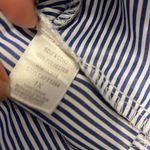 Pink Stitch  Women’s Long Sleeve Button Up Shirt 1X Plus Stripes Twisted Front Photo 4