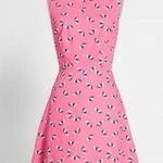 Modcloth Just A Little Something Pink Cotton Beach Umbrella Mini Dress size 10 Photo 0