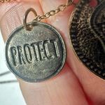 Evil eye protection charm necklace Gold Photo 5