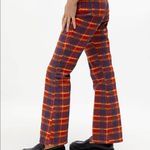 The Ragged Priest NWT Ragged Jeans Register Flare Jeans in Red Checkers Size 24 Photo 2