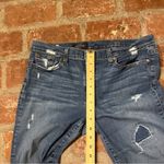 J.Crew Toothpick Skinny Denim Jeans Women's 32 Blue Low Rise Distressed Photo 3