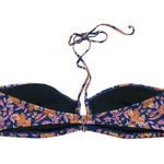 J.Crew Womens Square Halter Bikini Swim Top Painted Block Print Blue Pink 2X Photo 1