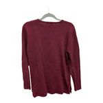 Elementz  Vintage Red Shimmer Holiday Long Sleeve Size Small Sweater Christmas Photo 3