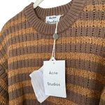 Acne Studios  Ribbed Striped Sweater In Brown Photo 2