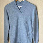Athleta NWT  clarity v neck sweater heathered blue Photo 0