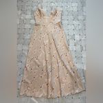 Here Comes the Sun Floral Beige A-line Midi Dress Photo 0