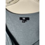 Frye  Women's Blue Ribbed Button Front Midi Dress Plus Size XXL Photo 4