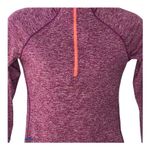 Tangerine  Marble Quarter Zip Pullover Neon Pink Orange Size Medium Photo 4